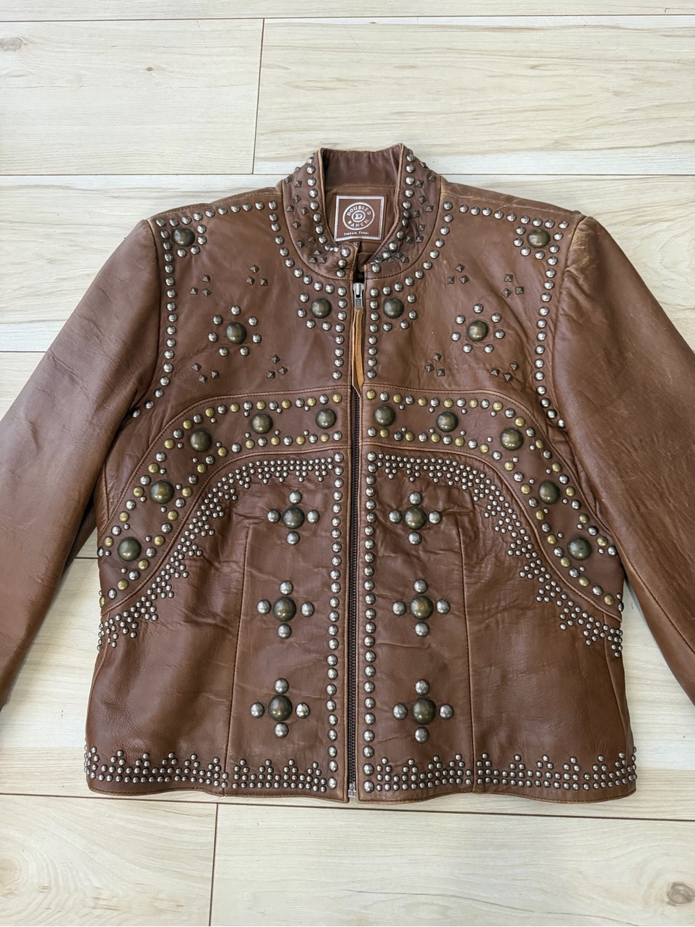 Double D Ranch Studded Leather Jacket